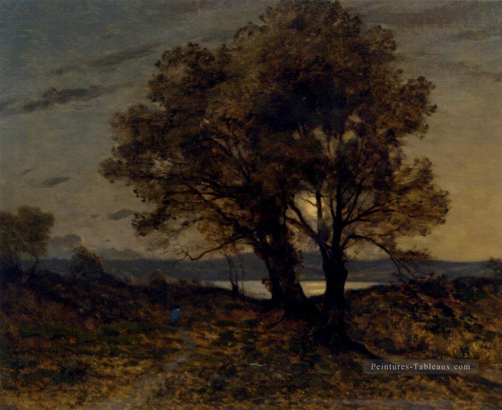Paysage Au Clair De Lune Barbizon Paysage Henri Joseph Harpignies Peintures à l'huile